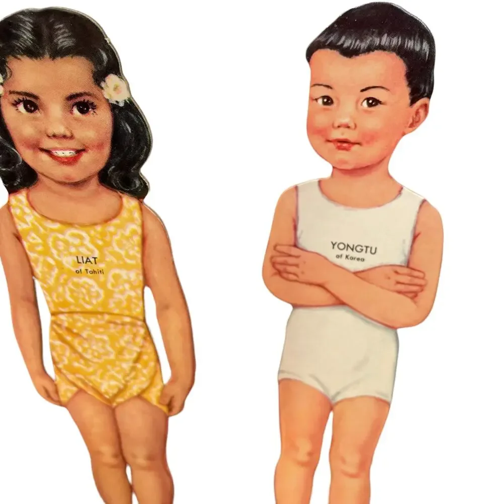 Vintage Platt & Munk Paper Dolls of Far Off Lands Vtg 1969 Made in USA Toy READ